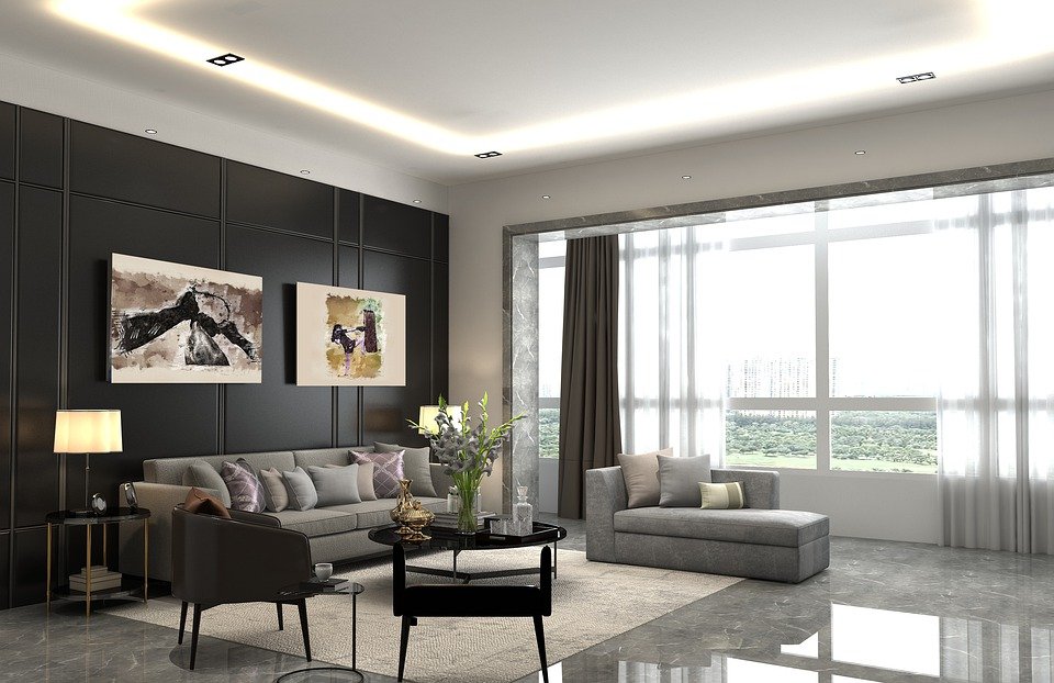 Living Room Modern Tv, Luggage, Modern, Apartment, Sofa